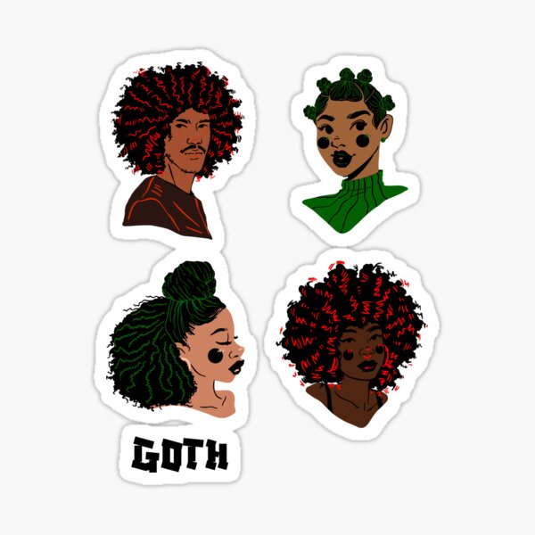 Item preview, Afro Punk Alternative Black Goths- Natural Hair designed and sold by Kristalin Glass.