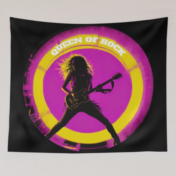 Item preview,  Female guitarist queen of rock designed and sold by Artbellachi.