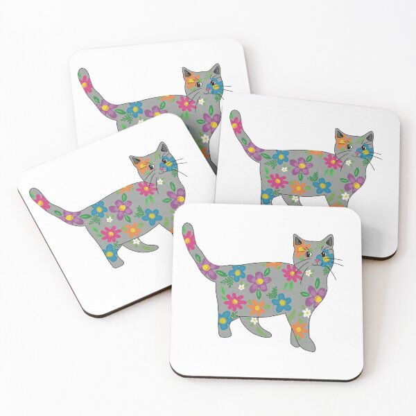 Item preview, Floral Kitty designed and sold by goodolemol.
