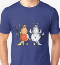 Angel and devil horses - Comic - Gift - Funny - Animals Unisex T-Shirt