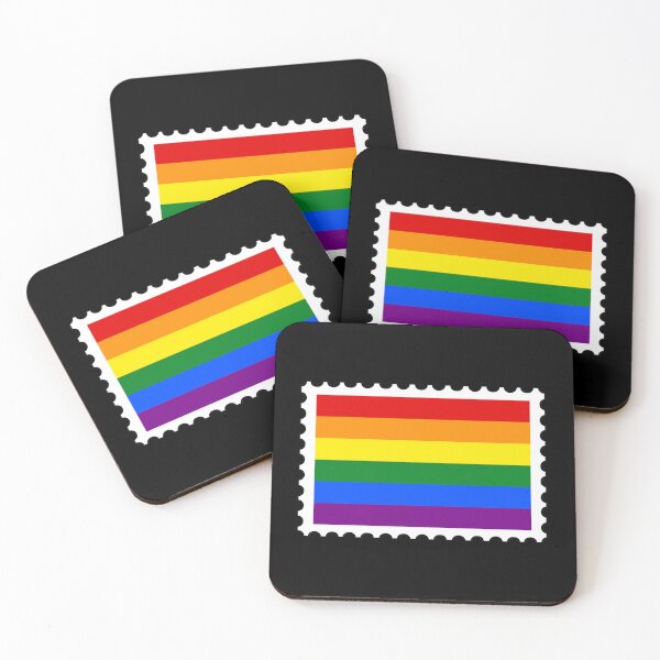 Item preview, Rainbow Pride Flag stamp designed and sold by RabbitK.