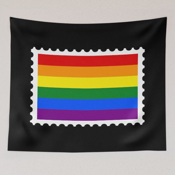 Item preview, Rainbow Pride Flag stamp designed and sold by RabbitK.