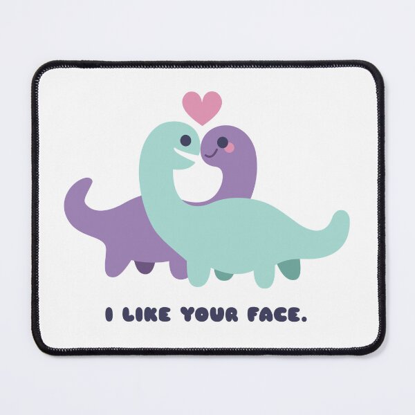 Item preview, Me gusta tu cara Pareja de dinosaurios designed and sold by KristyKate.
