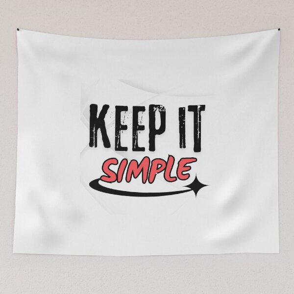 Item preview, Keep It Simple designed and sold by Quirky Dez.