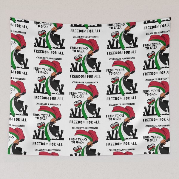 Item preview, Juneteenth + Palestine Will Be Free- From Gaza To Texas designed and sold by Kristalin Glass.