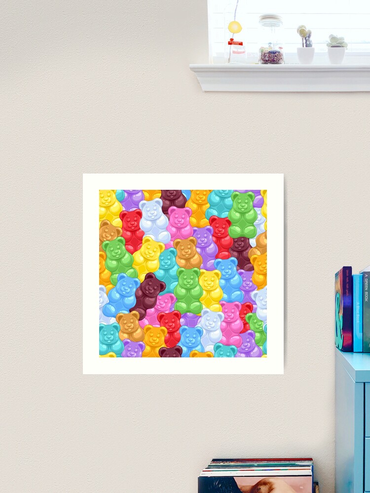 Rainbow Gummy Bears Art Print by NewburyBoutique