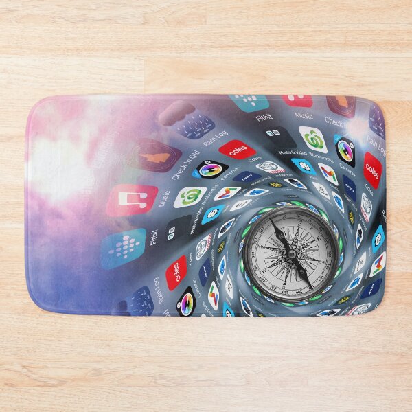 Item preview, Navigating the Digital Vortex: Finding Direction in the App Overload designed and sold by Michael van der Hoorn.