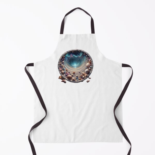 Item preview, Ocean Wave Sand and Seashells inside Circle in Watercolor Paint designed and sold by EmeraldCauldren.