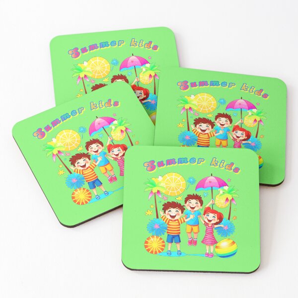 Item preview, Green Summer Kids Comicstyle colorful summer design not only for children designed and sold by kikidu21.