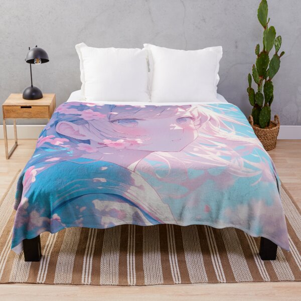 Item preview, Aesthetic Kawaii Girl Anime Japanese Colorful Wave For Gaming designed and sold by Damcoc.