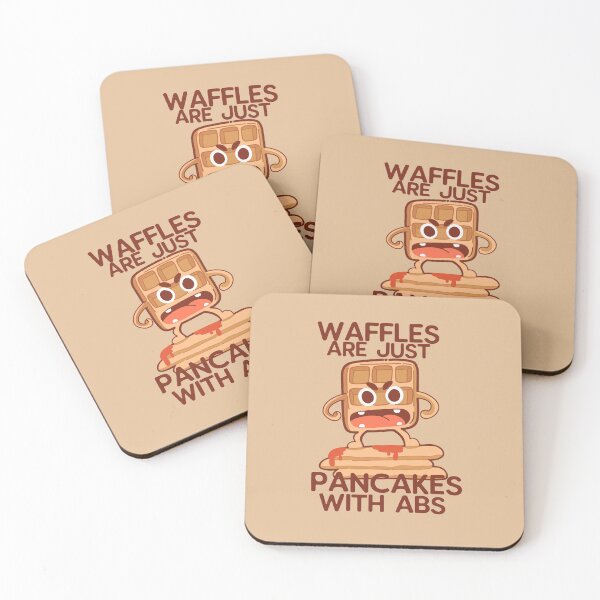 Item preview, Waffles are just pancakes with abs for waffles  designed and sold by Kawabijutsu21.