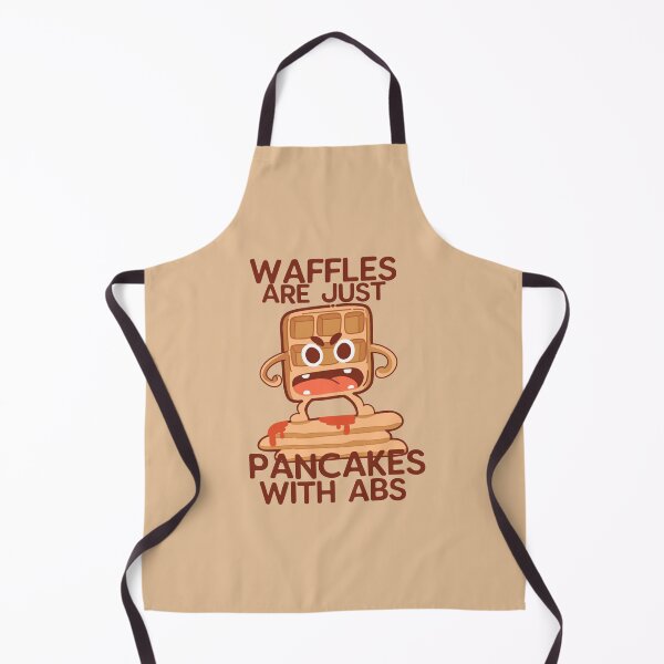 Item preview, Waffles are just pancakes with abs for waffles designed and sold by Kawabijutsu21.
