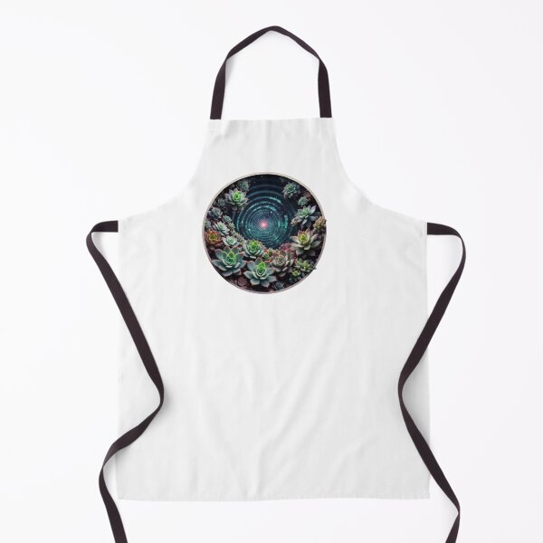 Item preview, Succulents bathed in Cosmic Blue swirling light in Watercolor Paint designed and sold by EmeraldCauldren.