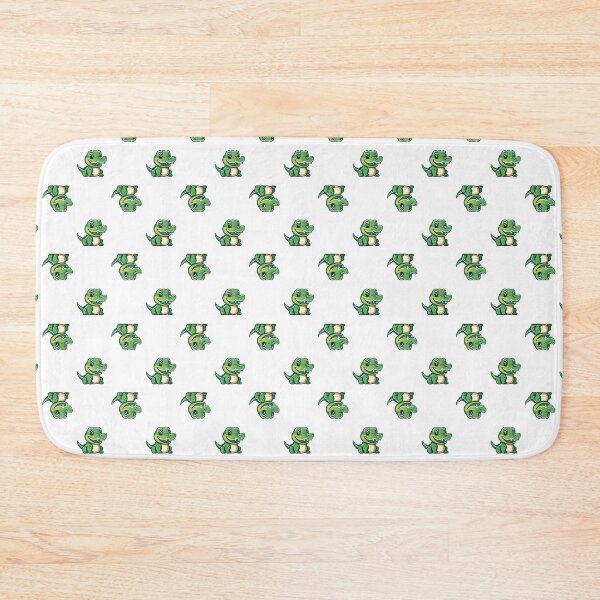 Item preview, Adorable Sitting Baby Crocodile Illustrated Pattern, Safari Animal Design designed and sold by StickerinoShop.