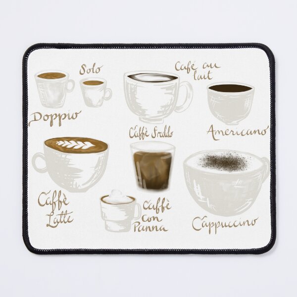 Item preview, Italian Coffee Types (and one French) designed and sold by kwestphalen13.