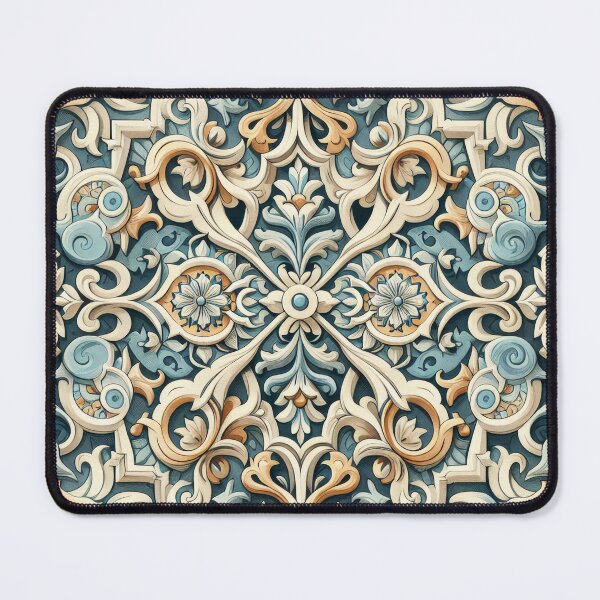 Item preview, Portuguese Tile Inspired Pattern Design designed and sold by ReachForArt.