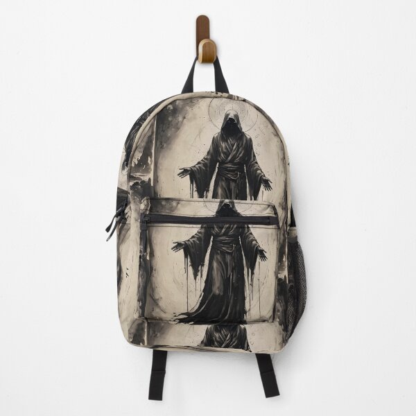Item preview, Hooded Figure Ink Illustration designed and sold by ByteyCreatives.