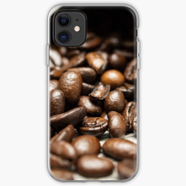Spilled Coffee Beans iPhone Soft Case