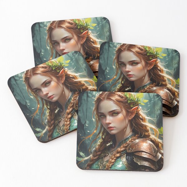 Item preview, Fantasy Elf Girl in Forest designed and sold by ByteyCreatives.