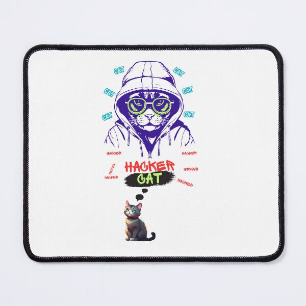 Item preview, cat hacker designed and sold by UnikatArt.