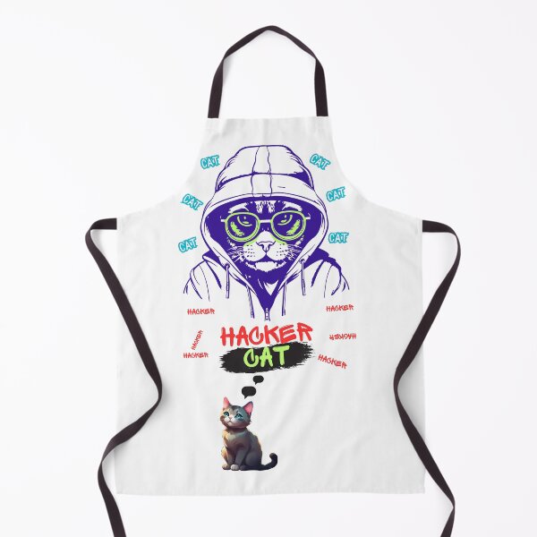 Item preview, cat hacker designed and sold by UnikatArt.