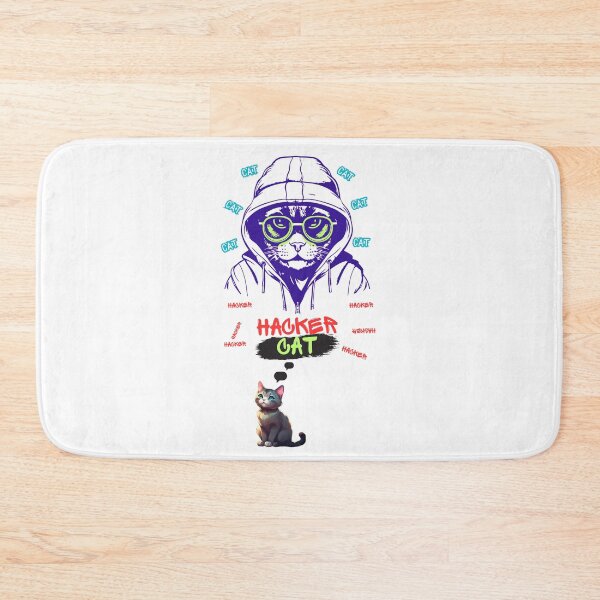 Item preview, cat hacker designed and sold by UnikatArt.
