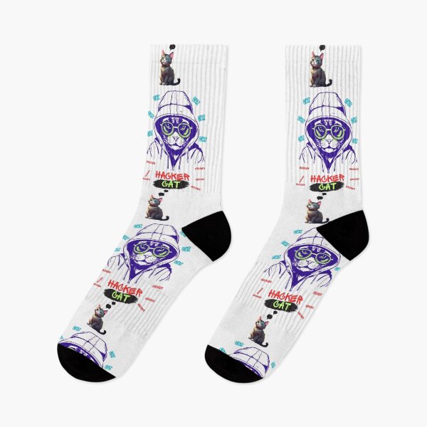 Item preview, cat hacker designed and sold by UnikatArt.