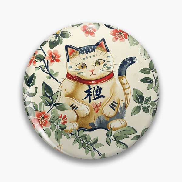Item preview, Japanese maneki neko pattern designed and sold by LittleNippon.