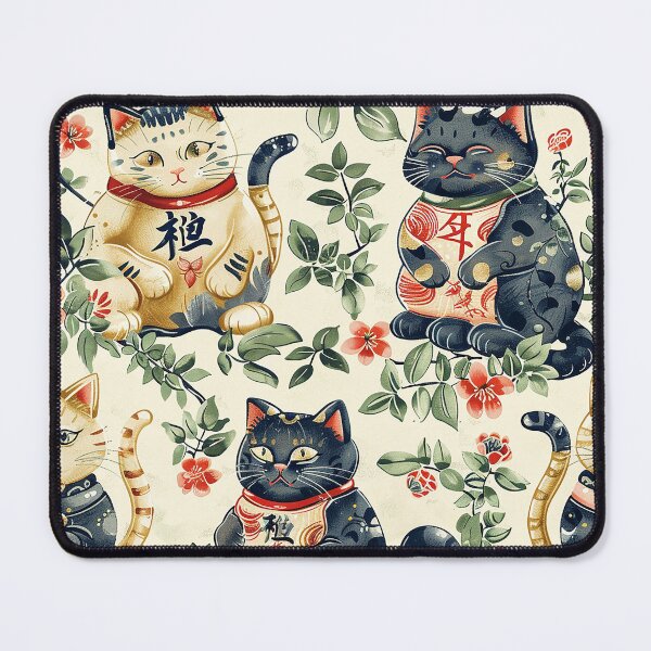 Item preview, Japanese maneki neko pattern designed and sold by LittleNippon.
