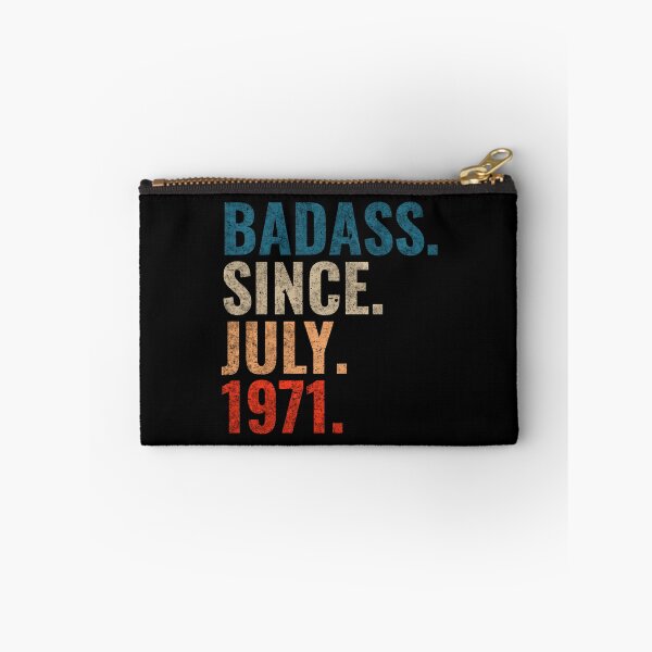 Item preview, Badass since July 1971 Vintage 1971 July birthday gift designed and sold by Teelogic.