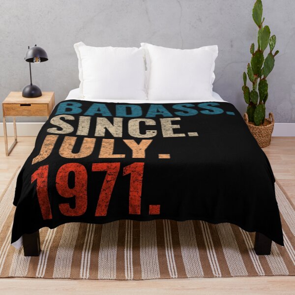 Item preview, Badass since July 1971 Vintage 1971 July birthday gift designed and sold by Teelogic.