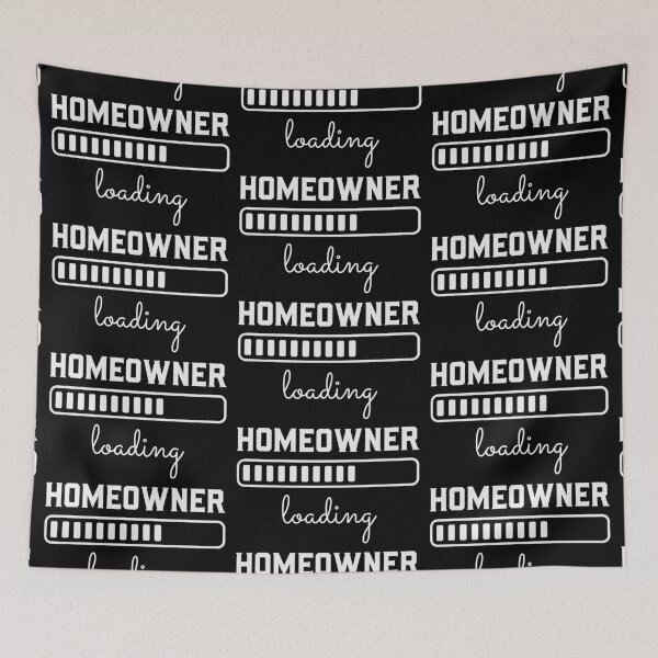 Item preview, Homeowner loading - white text designed and sold by EmeraldeaArt.