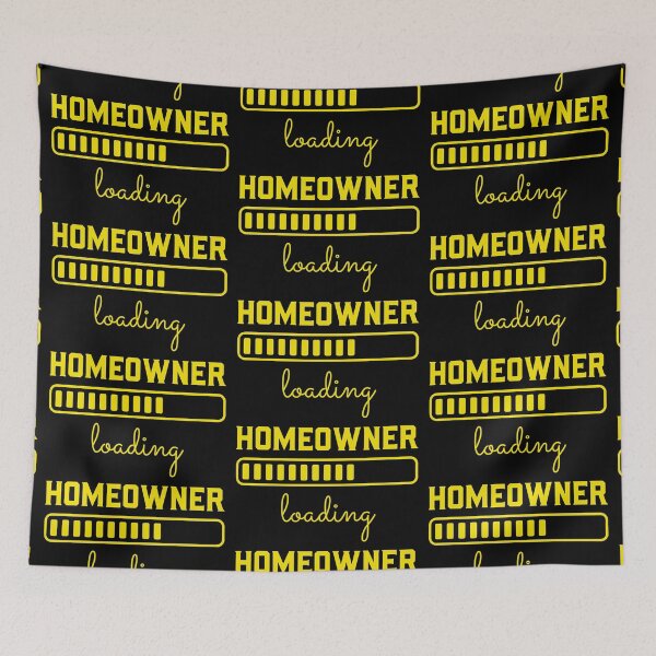 Item preview, Homeowner loading - yellow text designed and sold by EmeraldeaArt.