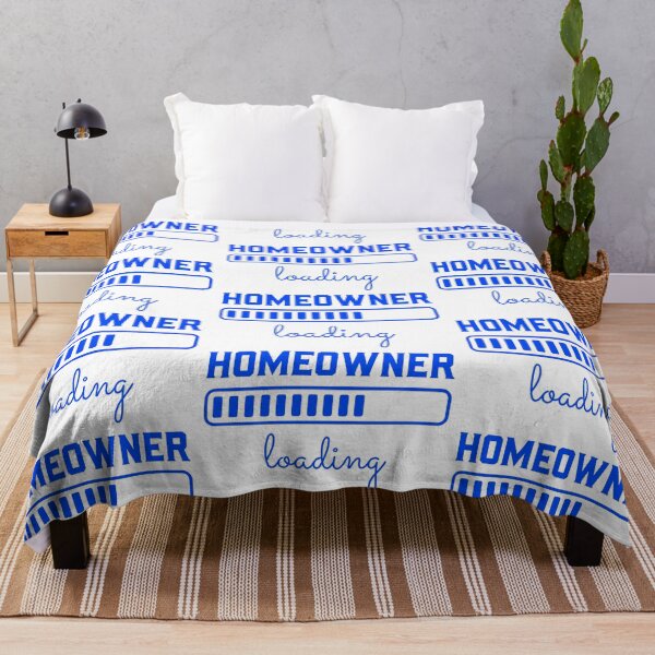 Item preview, Homeowner loading - blue text designed and sold by EmeraldeaArt.