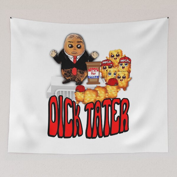 Item preview, Funny Potato Pun Dick Tater Politician Cartoon  designed and sold by FileStyle.
