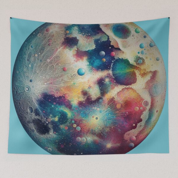 Item preview, The Moon with polka dots designed and sold by FantasyPearl.