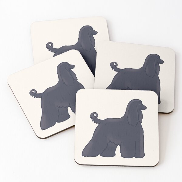 Item preview, Black afghan hound art designed and sold by Artofmayara.