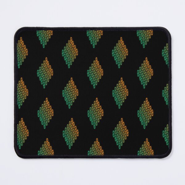 Item preview, Green-orange-black geometric pattern designed and sold by wonghong.