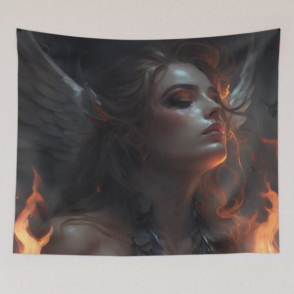 Item preview, Seraphic Lament: The Glow of Hope in Darkness designed and sold by oanaunciuleanu.