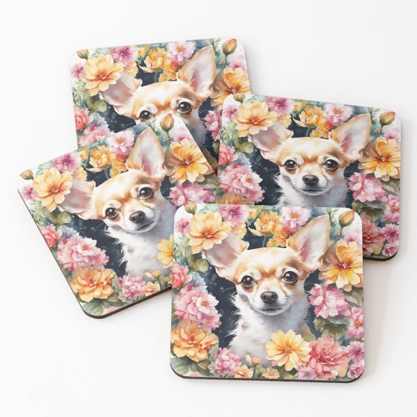 Item preview, Floral Dog Chihuahua designed and sold by Wags & Tails.