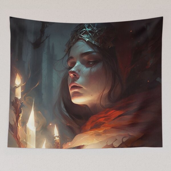 Item preview, Seraphic Lament: The Glow of Hope in Darkness designed and sold by oanaunciuleanu.