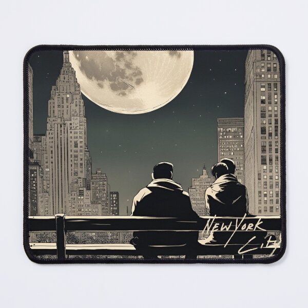 Item preview, New York City Full Moon Poster designed and sold by CyberArtistOne.