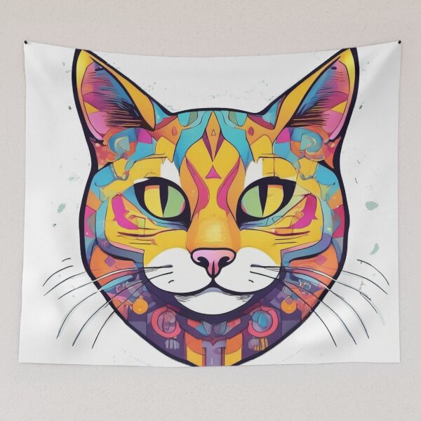Item preview, Psychedelic Feline designed and sold by The-Photo-Loft.