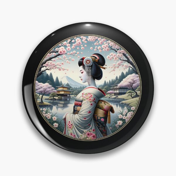 Item preview, Japanese Art Style, Manga, Anime, Geisha, Kimono, Cherry Blossom designed and sold by Pflugart.