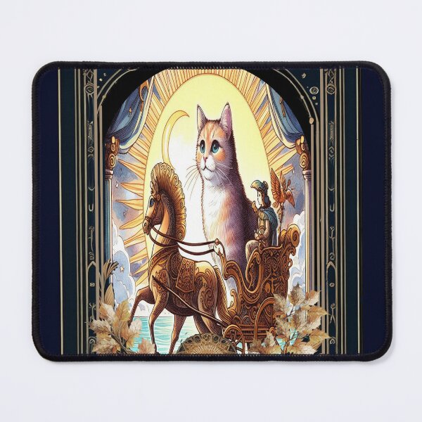 Item preview, CAT ARCANE TAROT: The chariot (the chariot) designed and sold by Venta Mix  JellycientArt.