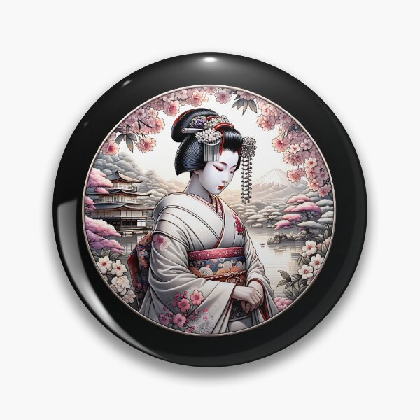 Item preview, Japanese Art Style, Manga, Anime, Geisha, Kimono, Cherry Blossom designed and sold by Pflugart.