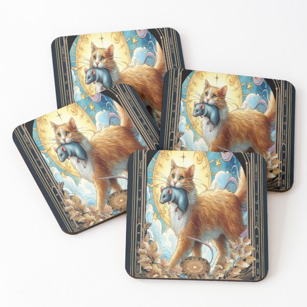 Item preview, Cat tarot: strength designed and sold by Venta Mix  JellycientArt.