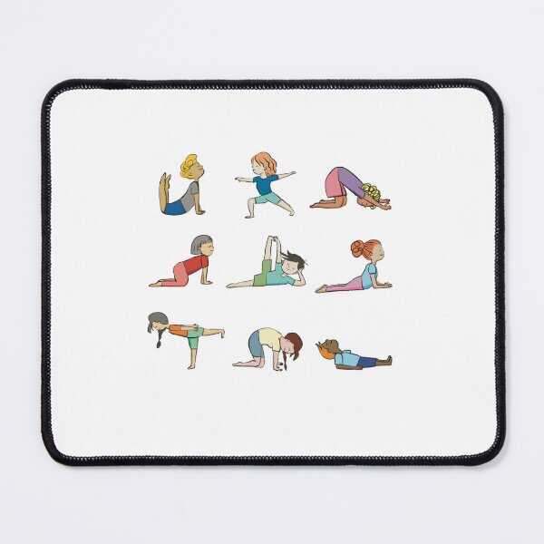 Aperçu de l'œuvre Des poses de yoga joyeuses créée et vendue par Firstdot.