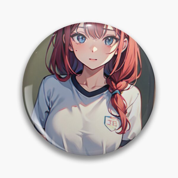 Item preview, Red-Haired Anime Girl in Gym Uniform designed and sold by kenvel.
