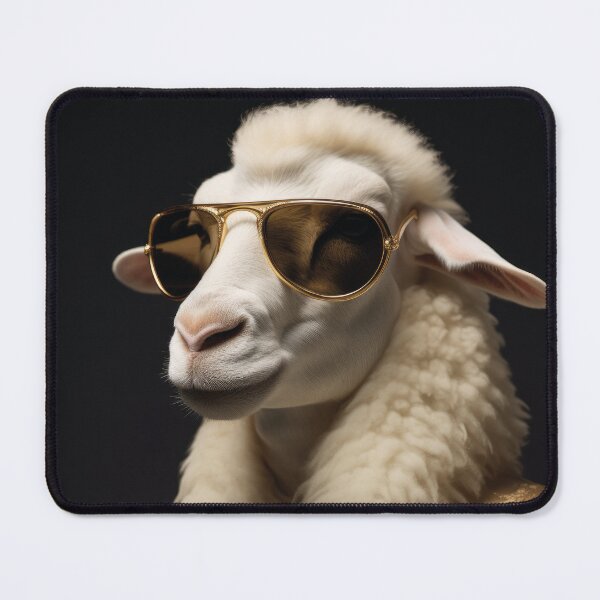 Item preview, cool sheep with aviator glasses designed and sold by Mauswohn.